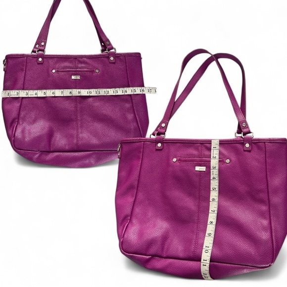 Thirty-One 31 Jewell Townsfair Purple Reversible ShoulderTote Bag Purse - Picture 13 of 17
